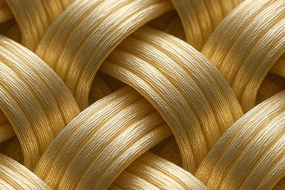 make me an image that visually describes 22 momme. Use a 3d weave imagery